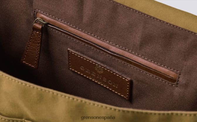 Grenson unisexo bolsa de mensajero caqui PB0FB510 accesorios