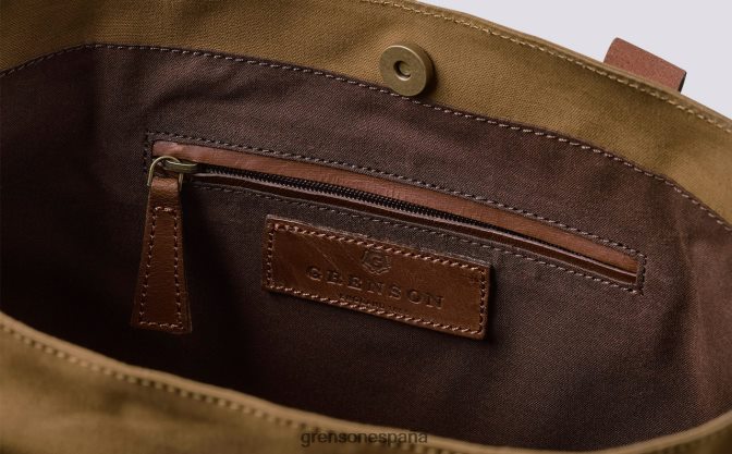 Grenson unisexo bolso de mano caqui PB0FB512 accesorios