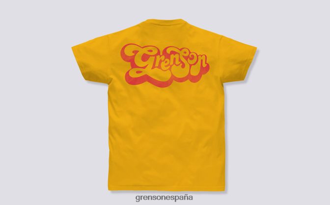 Grenson unisexo camiseta con guion amarillo PB0FB525 ropa