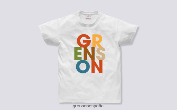 Grenson unisexo camiseta con texto blanco PB0FB527 ropa