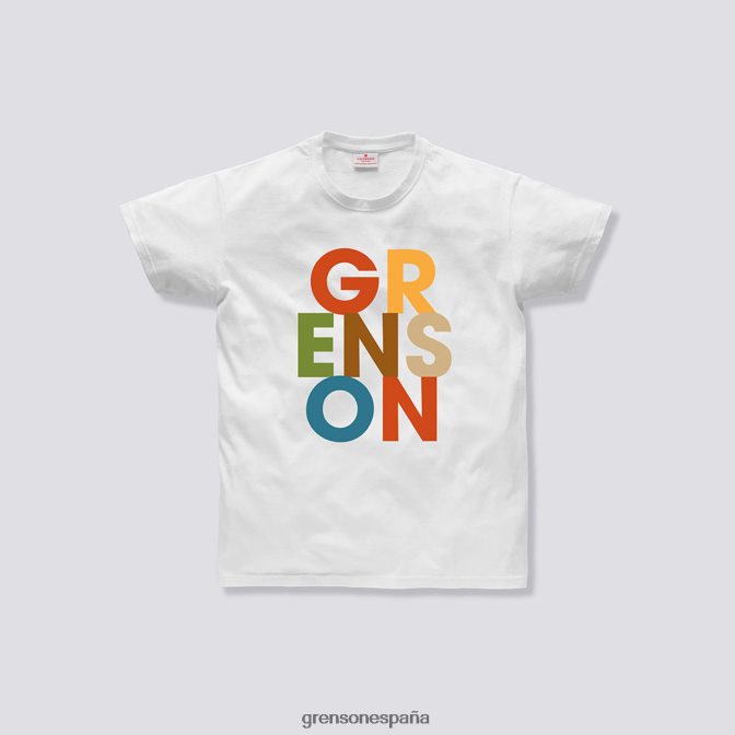 Grenson unisexo camiseta con texto blanco PB0FB527 ropa