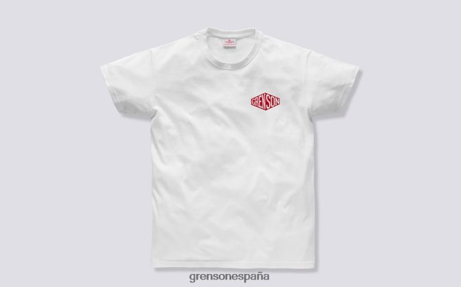 Grenson unisexo camiseta de caja blanco PB0FB529 ropa