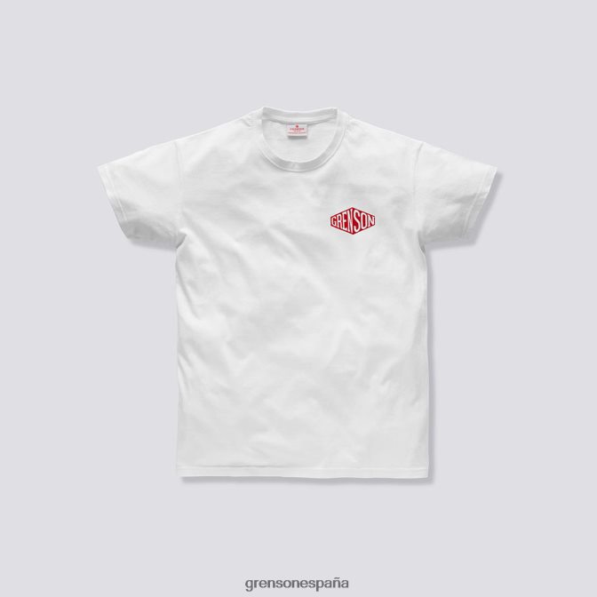 Grenson unisexo camiseta de caja blanco PB0FB529 ropa