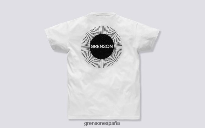 Grenson unisexo camiseta rayos de sol blanco PB0FB530 ropa