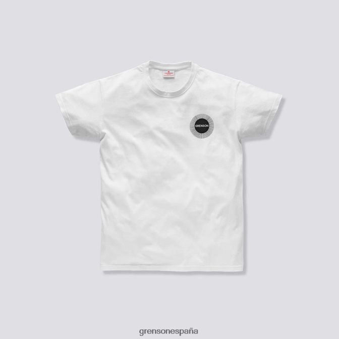 Grenson unisexo camiseta rayos de sol blanco PB0FB530 ropa