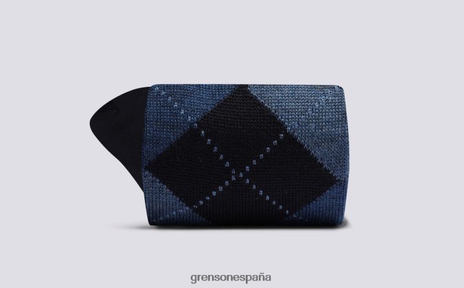 Grenson hombres calcetín de rombos Armada PB0FB450 accesorios