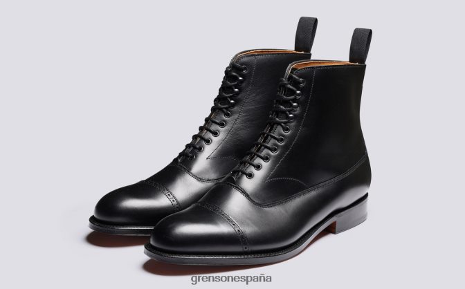 Grenson hombres balmoral negro PB0FB10 botas