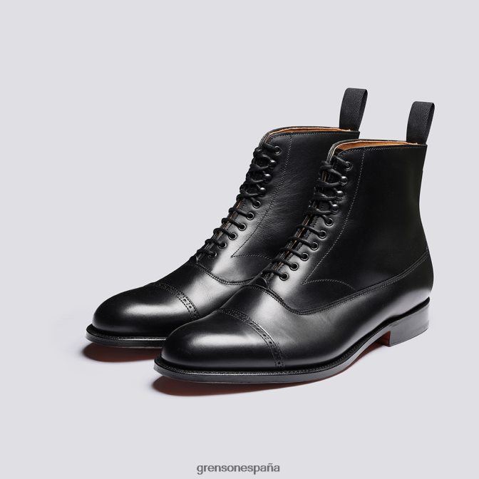 Grenson hombres balmoral negro PB0FB10 botas