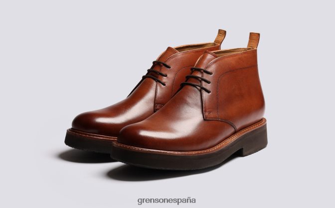 Grenson hombres clemente bronceado pintado a mano PB0FB21 botas