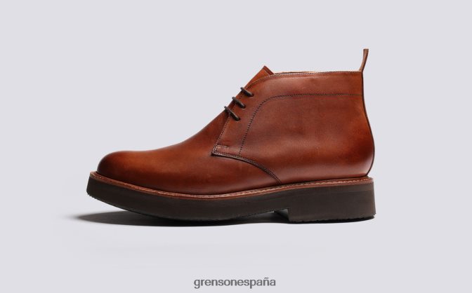 Grenson hombres clemente bronceado pintado a mano PB0FB21 botas