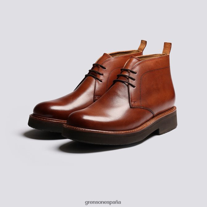 Grenson hombres clemente bronceado pintado a mano PB0FB21 botas