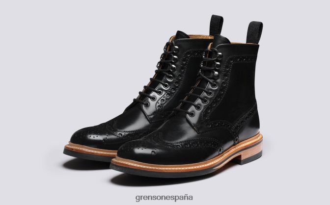 Grenson hombres fred negro PB0FB16 botas