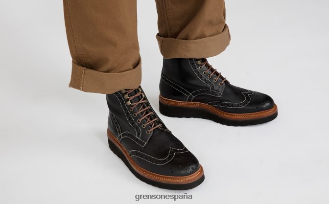 Grenson hombres fred negro PB0FB30 botas