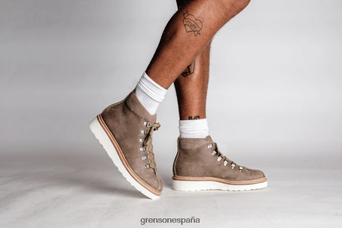 Grenson hombres poli gris pardo PB0FB46 botas