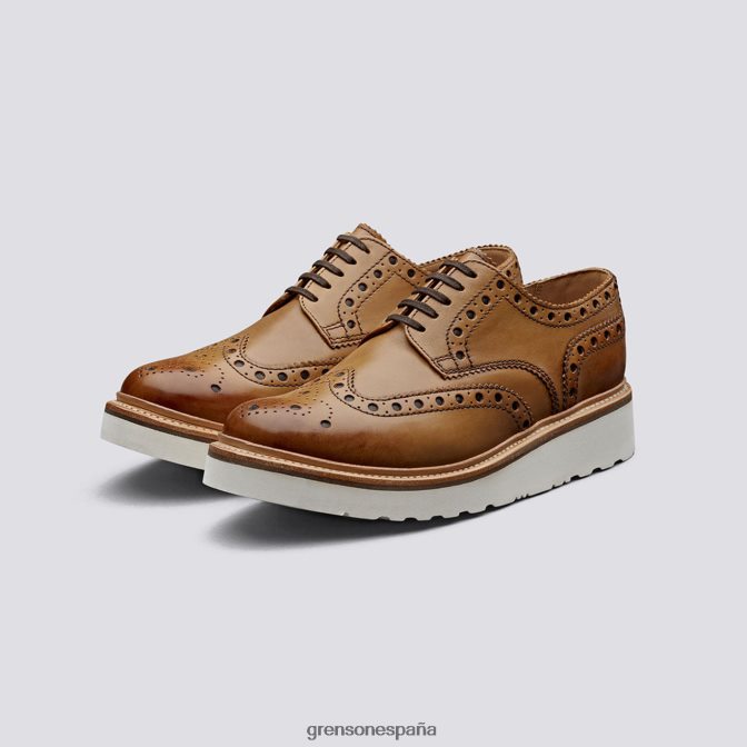 Grenson hombres Archie broncearse PB0FB118 zapatos brogue