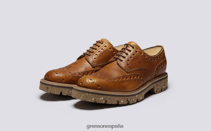 Grenson hombres Archie marrón PB0FB109 zapatos brogue