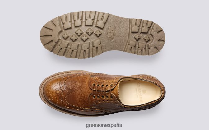 Grenson hombres Archie marrón PB0FB109 zapatos brogue