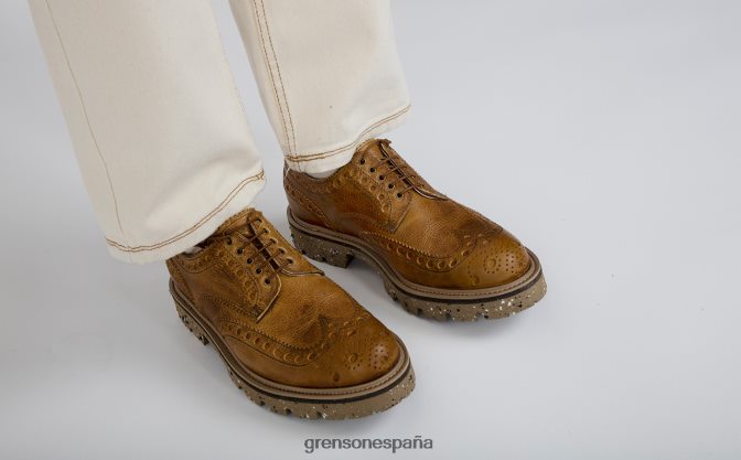 Grenson hombres Archie marrón PB0FB109 zapatos brogue