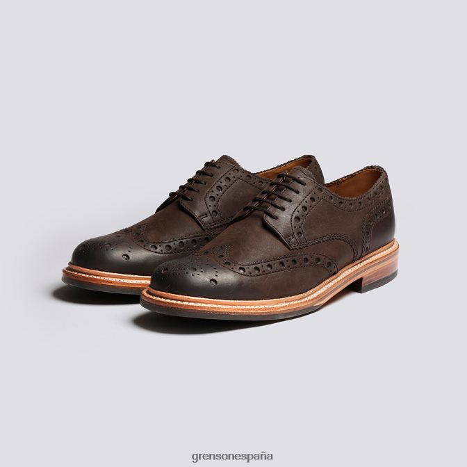 Grenson hombres Archie marrón PB0FB113 zapatos brogue