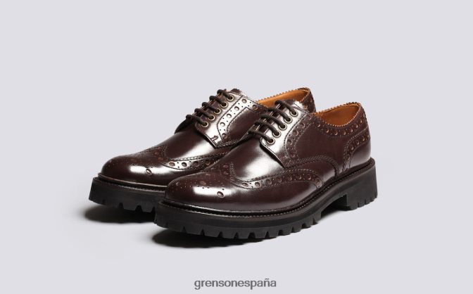 Grenson hombres Archie marrón PB0FB114 zapatos brogue