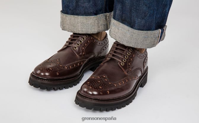 Grenson hombres Archie marrón PB0FB114 zapatos brogue