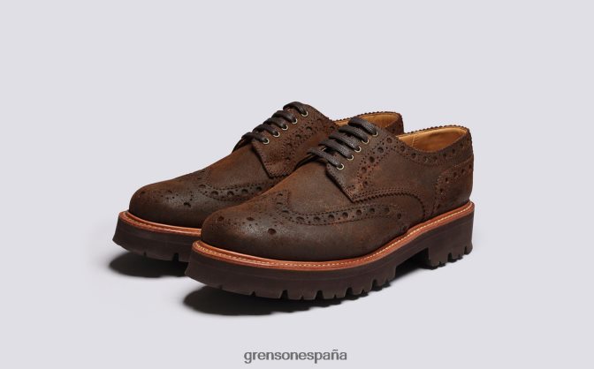 Grenson hombres Archie marrón PB0FB122 zapatos brogue