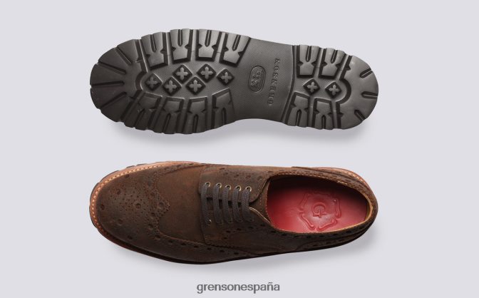 Grenson hombres Archie marrón PB0FB122 zapatos brogue