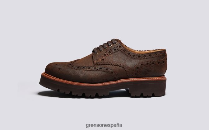 Grenson hombres Archie marrón PB0FB122 zapatos brogue