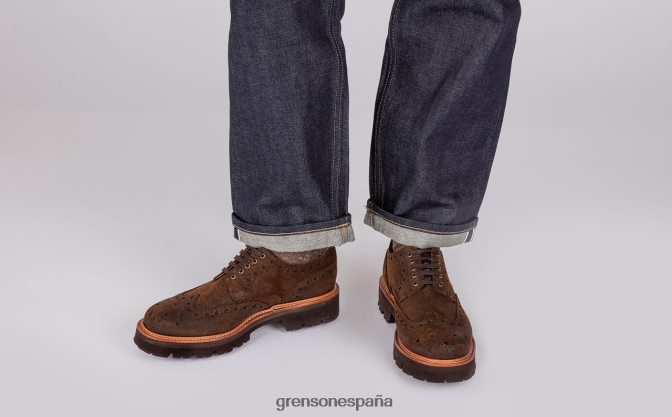 Grenson hombres Archie marrón PB0FB122 zapatos brogue