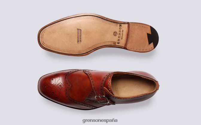 Grenson hombres shrewsbury coñac PB0FB124 zapatos brogue