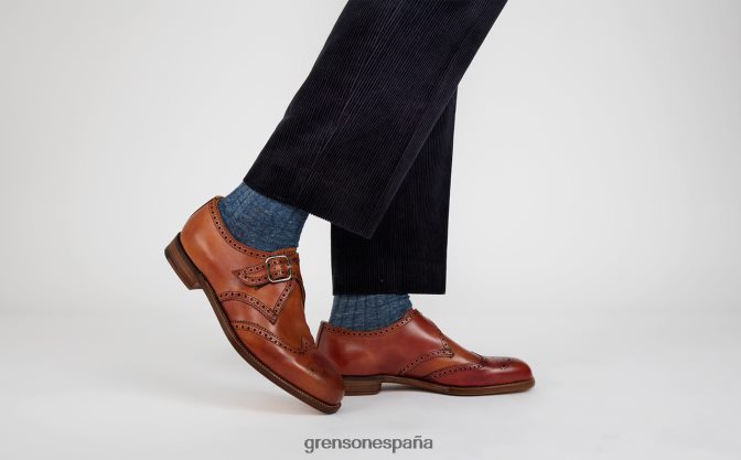 Grenson hombres shrewsbury coñac PB0FB124 zapatos brogue