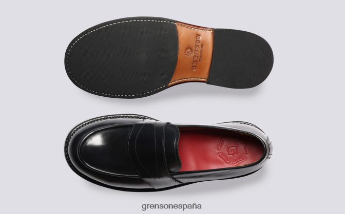 Grenson hombres ernie negro PB0FB144 mocasines