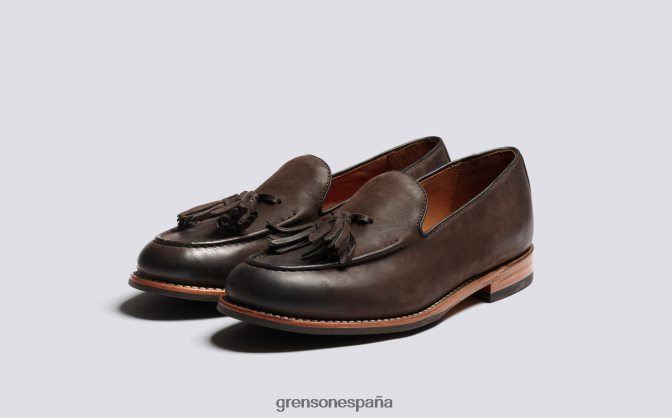 Grenson hombres esmerejón marrón bruñido PB0FB134 mocasines