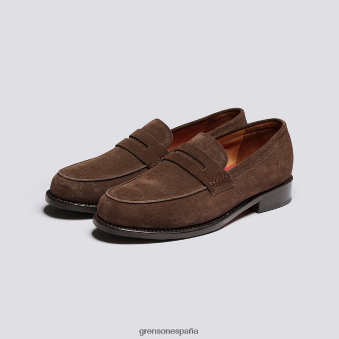 Grenson hombres jago marron oscuro PB0FB139 mocasines