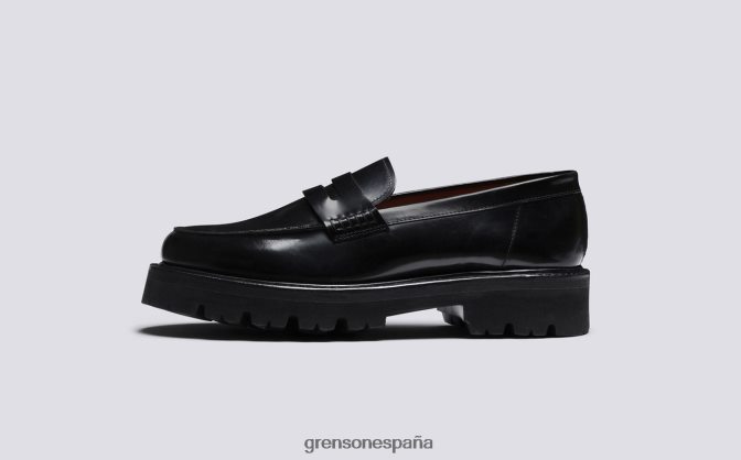 Grenson hombres jefferson negro PB0FB129 mocasines