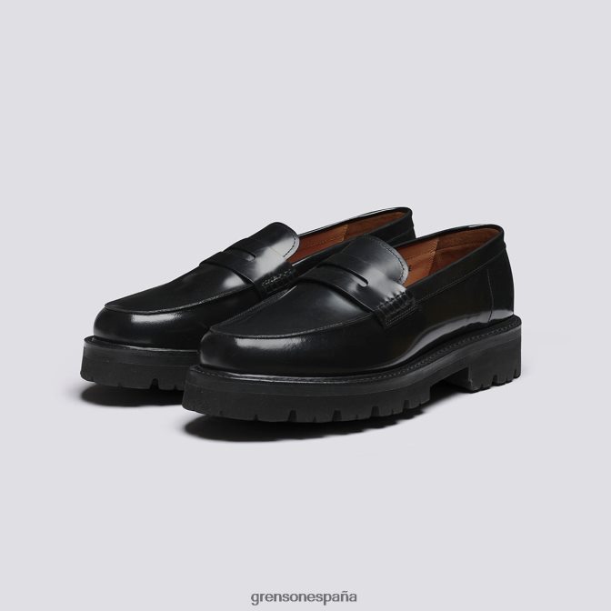 Grenson hombres jefferson negro PB0FB129 mocasines