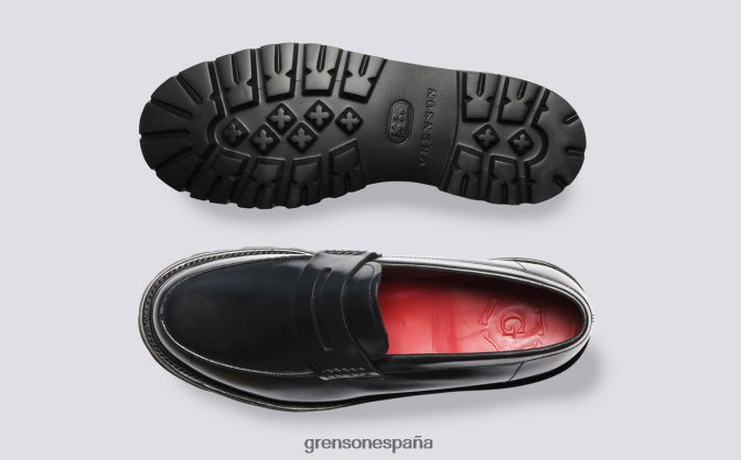 Grenson hombres jeffrey negro PB0FB126 mocasines