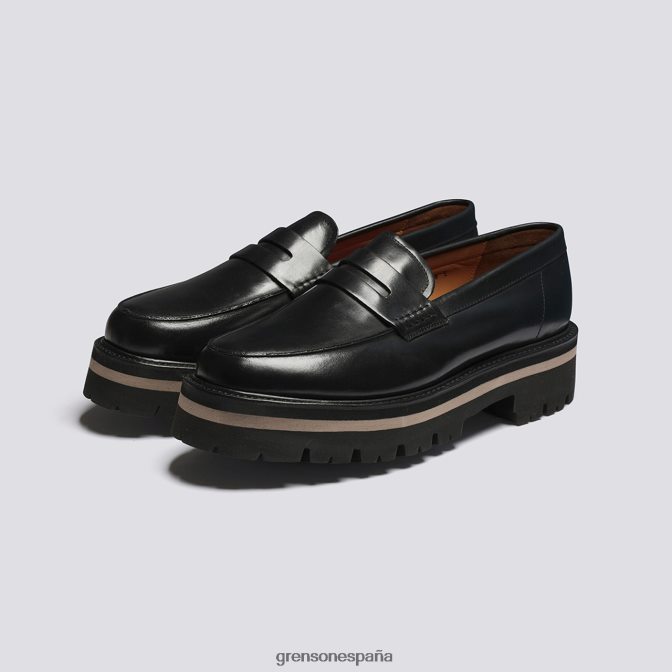 Grenson hombres jeffrey negro PB0FB126 mocasines