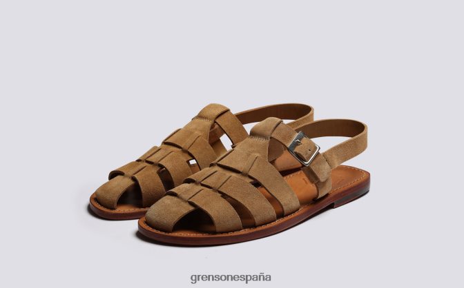 Grenson hombres Quincy caramelo PB0FB219 sandalias