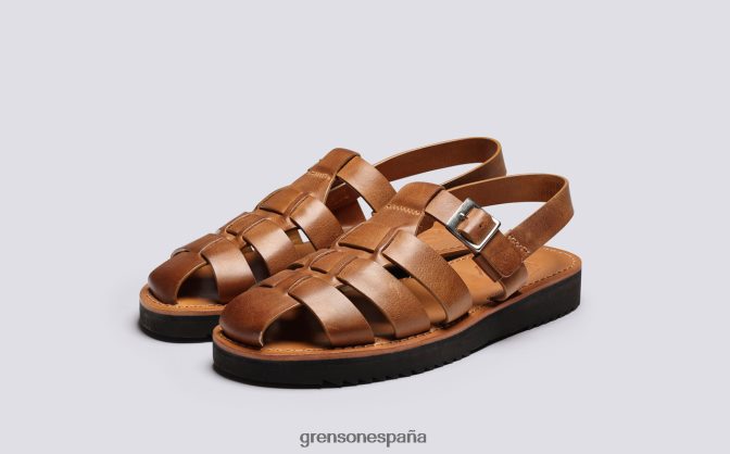 Grenson hombres Quincy jengibre bruñido PB0FB218 sandalias