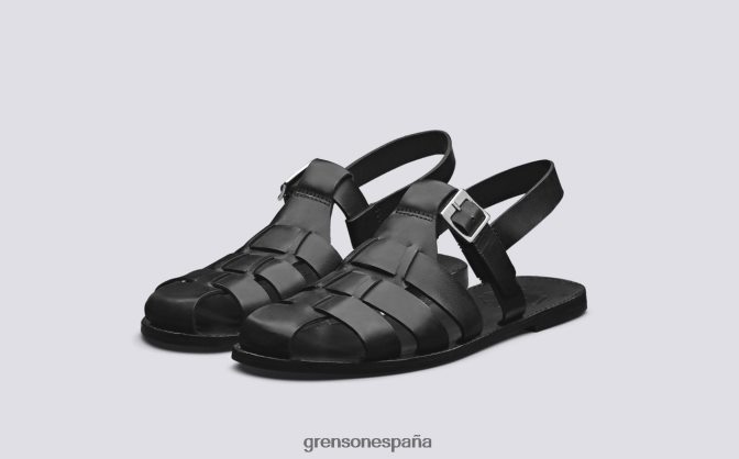 Grenson hombres Quincy negro PB0FB223 sandalias