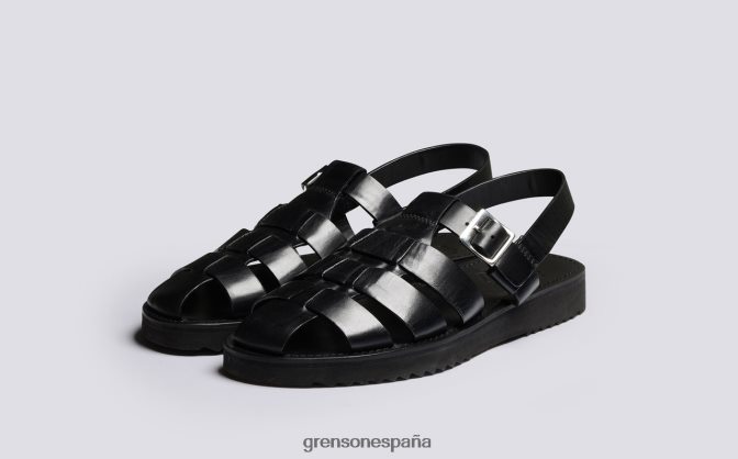 Grenson hombres Quincy negro PB0FB225 sandalias