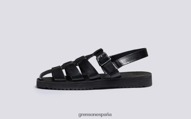 Grenson hombres Quincy negro PB0FB225 sandalias
