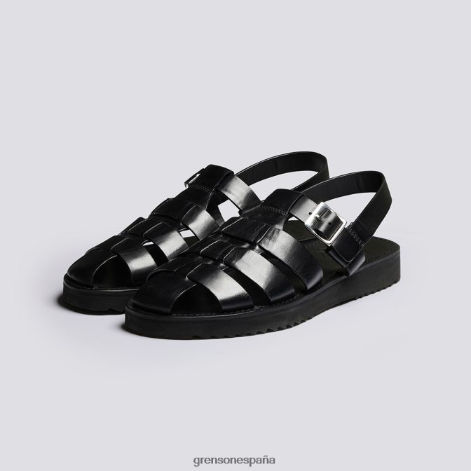 Grenson hombres Quincy negro PB0FB225 sandalias