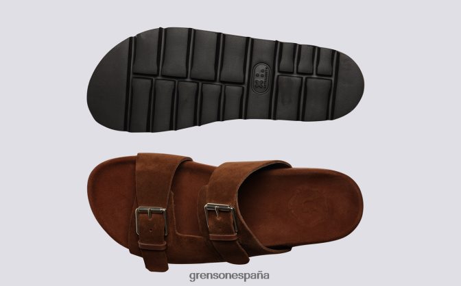 Grenson hombres florín marrón PB0FB215 sandalias