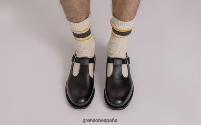 Grenson hombres marylebone negro PB0FB230 sandalias