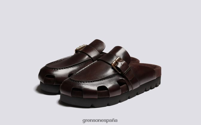 Grenson hombres valle marron oscuro PB0FB213 sandalias