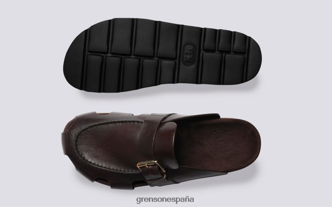 Grenson hombres valle marron oscuro PB0FB213 sandalias