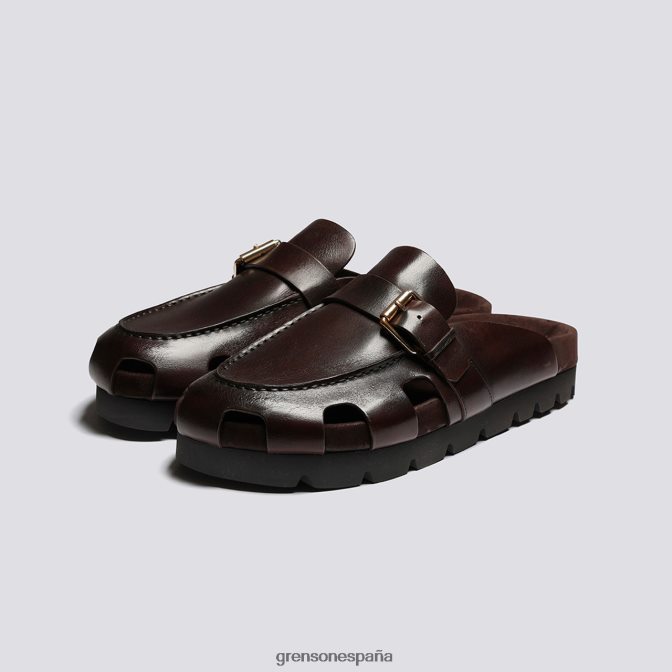 Grenson hombres valle marron oscuro PB0FB213 sandalias