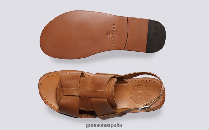 Grenson hombres wiley 3 jengibre bruñido PB0FB226 sandalias